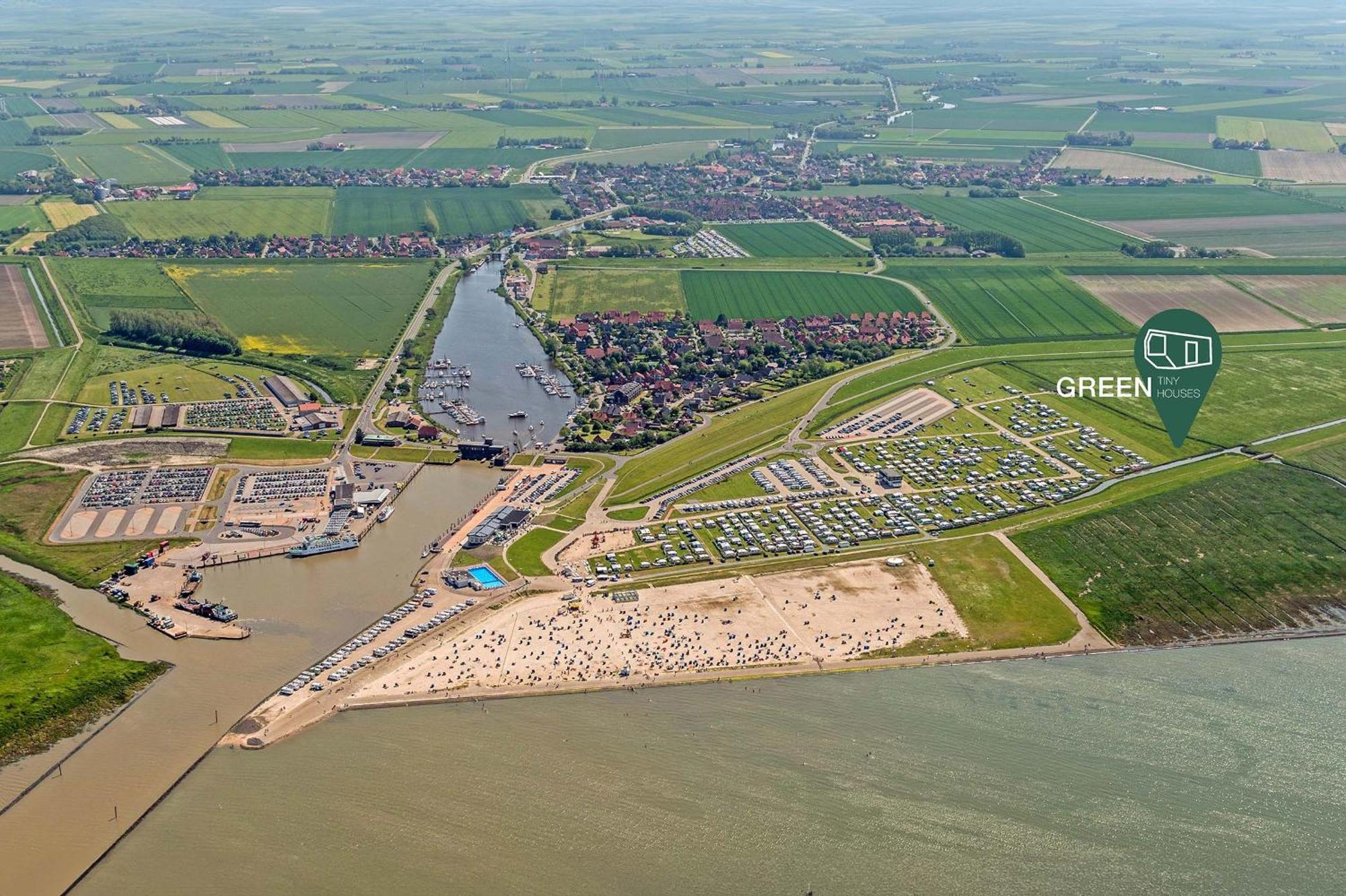 Tiny House Pioneer 18 Zur Meerseite - Green Tiny Village Harlesiel Carolinensiel Exteriör bild